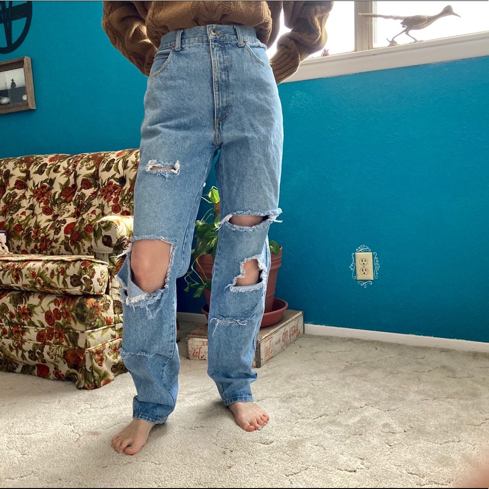 Vintage Distressed Bugle Boy Basic Jean